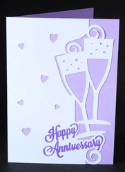 Happy Anniversary Celebration Overlay Card