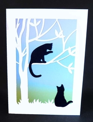 Tree Cats Card