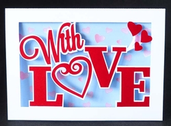 With Love Letters Card and Backing Paper