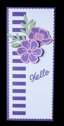 Slimline Hello Card and Envelope