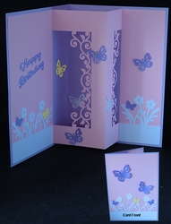 Inside Popup Butterfly Card
