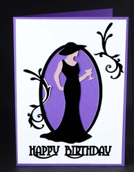 Art Deco Fashion Card