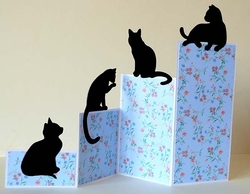 Cats Z Fold Card and Envelope