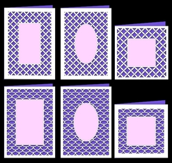 Petal and Fishscale Lattice Card Collection