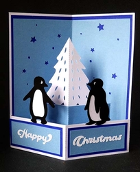 Penguins Pop Out Card