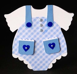 Baby Boy Onesie Card