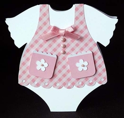 Baby Girl Onesie Card