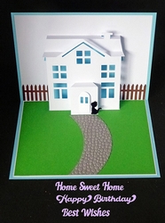 House Pop Up Card with sentiments