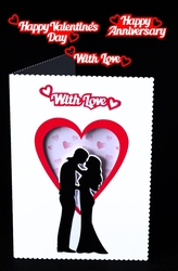 Romantic Couple Card with Backing Paper