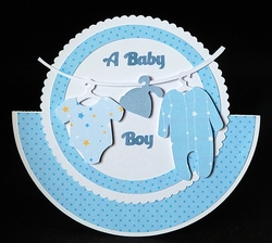 Baby Boy Rocker Card