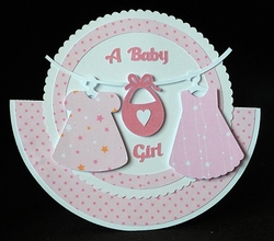 Baby Girl Rocker Card