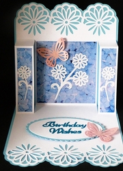 Flower Shaped Stepper Card