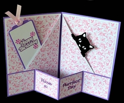 Cat Pocket Fold Card