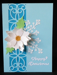 Poinsettia Panel Card