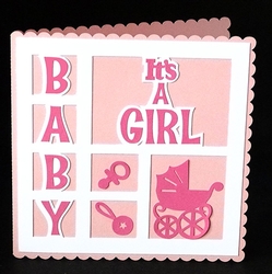 Baby Girl Panel Card