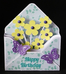 Floral Envelope Box Card