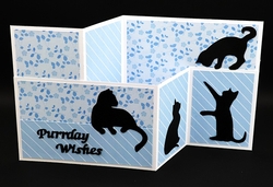 Cats Double Z Fold Card