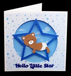 Little Star Baby Card
