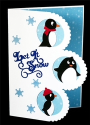 Three Penguins Christmas Card