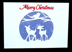 Baby Deer Christmas Card
