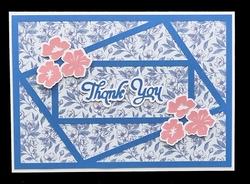Mosaic Floral Thank You Card