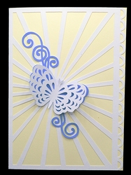 Butterfly Sunburst Card