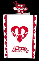 Love Birds Overlay Card with Sentiments