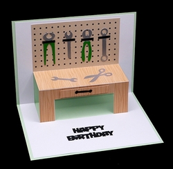 Workbench Pop Up Card