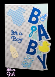 Baby Boy or Girl Letter Card