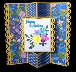 Scalloped Gate Fold Pop Up Card