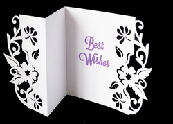 Flower Edge Z Fold Card