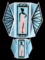 Double Diamond Silhouette Card