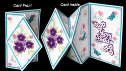 Floral Diamond Front Card