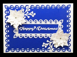 Poinsettia Frame Card