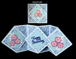 Triple Floating Diamond Card