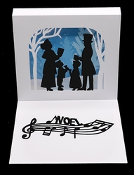 Christmas Tunnel Card with Backing Paper