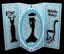 Fashion Oval Pop Up Card