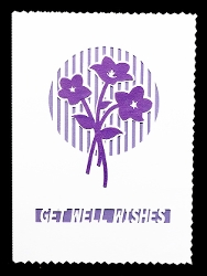 Get Well Wishes Flower Card