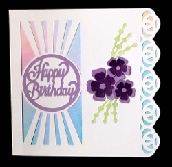 Happy Birthday with Flowers Card