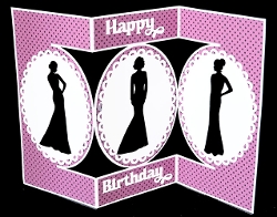 Oval Fashion Z Fold Card