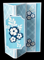 Floral Vertical Easel Card