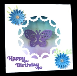 Butterfly Aperture Tent Fold Card