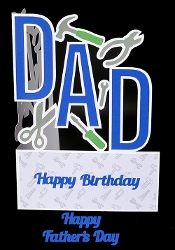 DAD Letter Card with sentiments