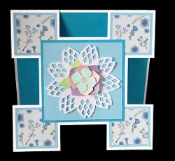 Lattice Flower Cut Out Card