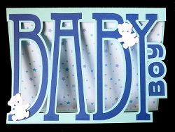 Baby Boy Letter Card