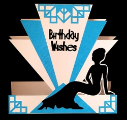 Art Deco Shaped Card