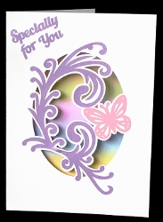 Flourish Butterfly Aperture Card