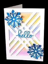 Lattice with Flowers Card