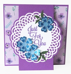 Just For You Shaped Card