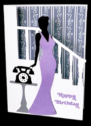 Silhouette with Telephone Card